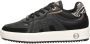 Mexx Zwarte leren sneakers met ponyhair detail Black - Thumbnail 2