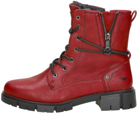 Mustang Veterschoenen Hoog Veterschoenen Hoog rood