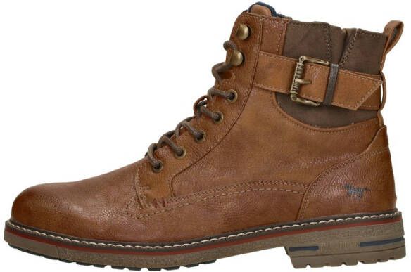 Mustang Shoes Veterschoenen Worker boots herfst schoen laarzen met aantrek lus