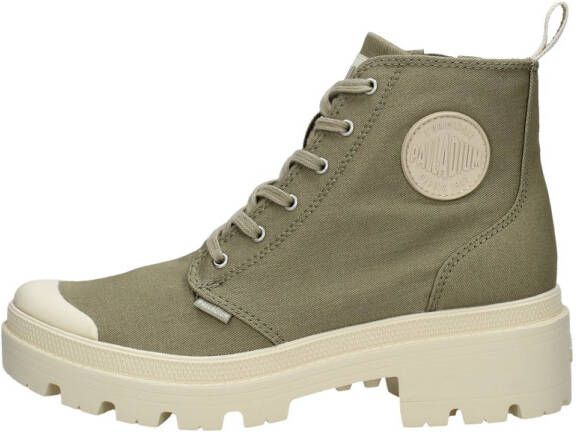 Palladium Hoge veterschoenen PALLABASE twill van textiel - Foto 2