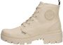 Palladium PALLABASE TWILL Volwassenen Half-hoge schoenen Wit beige - Thumbnail 2