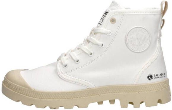 Palladium Pampa Hi Zip Oragnic Veterschoenen Hoog wit