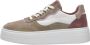 Palpa Beige Paarse Platform Sneakers Multicolor Dames - Thumbnail 11