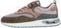 Palpa Beige Paarse Platform Sneakers Multicolor Dames - Thumbnail 2