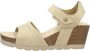 Panama Jack Wig Sandalen met Plakband Beige Dames - Thumbnail 3