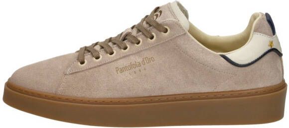 Pantofola D'Oro Beige Suède Lage Top Sneakers Beige Heren