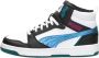 Puma Rebound V6 Mid Bouncy Sky JR Hoge Sneakers Meisjes Wit - Thumbnail 3