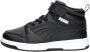 Puma Rebound V6 Mid sneaker zwart wit Imitatieleer 36 Sneakers - Thumbnail 3