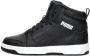 Puma Rebound V6 Mid sneaker zwart wit Jongens Meisjes Imitatieleer 36 Sneakers - Thumbnail 3