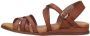 Red Rag Sandalen Plat Sandalen Plat cognac - Thumbnail 2