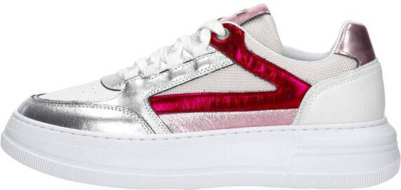 Red Rag Sneakers Laag Fuchsia