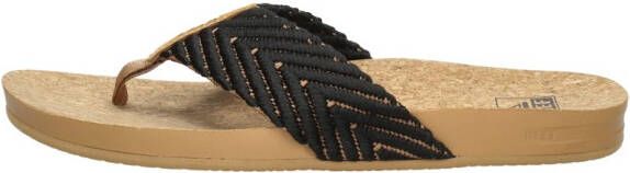 Reef Cushion Strand Dames Slippers Black Natural - Foto 3