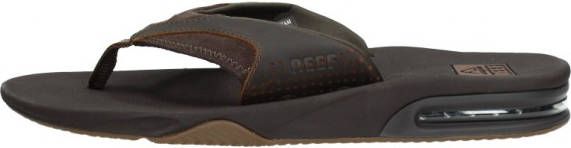 Reef Leather Fanningdark Brown Heren Slippers Donkerbruin - Foto 4