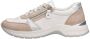 Remonte Comfortabele witte sneaker met beige en zilveren accenten Multicolor Heren - Thumbnail 2