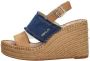 Replay Jess Band Sandalen Touwzool licht blauw - Thumbnail 1