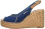 Replay Jess Sling Sandalen Touwzool licht blauw - Thumbnail 2