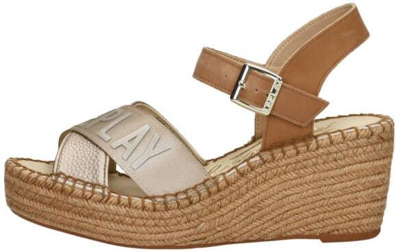 Replay Susan Cross Sandalen Touwzool cognac