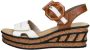 Rieker Trendy Platform Sandaal met gesp Multicolor Dames - Thumbnail 3