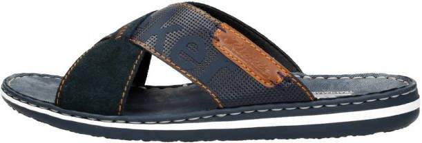 Rieker Pacific Sherry Casual Flat Slippers Blauw Heren