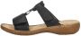 Rieker Zwarte Dames Slip-On Sandalen Black Dames - Thumbnail 3