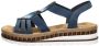 Rieker V7909-12 dames sandalen sportief blauw - Thumbnail 2