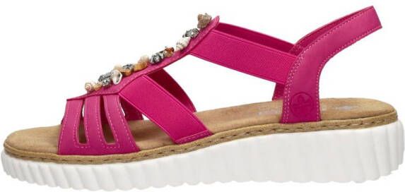 Rieker Sandalen Plat Fuchsia