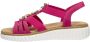 Rieker Roze zomersandalen met stenen en schelpen Pink Dames - Thumbnail 2