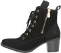 Rieker Trendy dames veterlaarsjes met gouden details Black Dames - Thumbnail 2