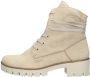 Rieker Beige Bikerboot Jaarrond Draagbaar Zachte Voering Rits & Vetersluiting Beige Dames - Thumbnail 3