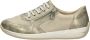 Rieker Beige en parelgrijze sneaker met stippenpatroon Multicolor Dames - Thumbnail 3