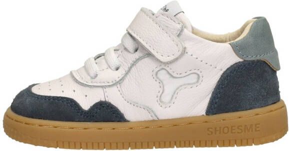 Shoesme Baby Babysneakers White Dark Blue Leer