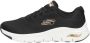 Skechers Arch Fit Big Appeal 149057 BKRG Vrouwen Zwart Sneakers - Thumbnail 3