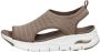 Skechers Stijlvolle Platte Sandalen voor Vrouwen Brown Dames - Thumbnail 4