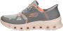 Skechers Glide-Step Pro Dames Instappers Grijs Oranje - Thumbnail 2