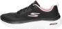 Skechers Go Walk Hyper Burst zwart roze sneakers dames(124578 BKPK ) - Thumbnail 3