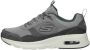 Skechers Grijze Leren Court Sneaker met AirCooled Memory Foam Gray Heren - Thumbnail 2