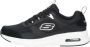 Skechers Sportieve Heren Zwarte Leren Sneaker met AirCushioned Zool Zwart Heren - Thumbnail 3