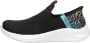 Skechers Ultra Flex 3.0 slip-on sneakers zwart Meisjes Textiel Meerkleurig 33 - Thumbnail 3