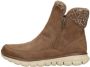 Skechers Lovely Collab Vegan Gebreide Enkellaars Brown Dames - Thumbnail 2