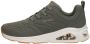 Skechers Tres Air Uno Sneakers groen Textiel Dames - Thumbnail 4