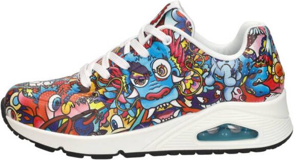 Skechers Uno Color Doodle 183500-MLT Mannen Veelkleurig Sneakers - Foto 3