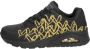 Skechers JGoldcrown Uno Golden Heart Sneakers Dames Zwart - Thumbnail 3