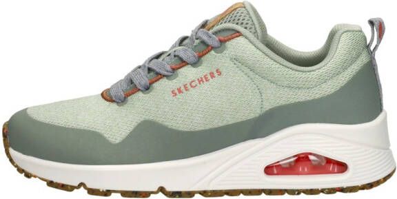 Skechers Uno Pla-Knit Sneakers Laag mint