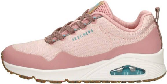 Skechers Uno Pla-Knit Sneakers Laag roze