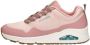 Skechers Uno Pla-Knit Sneakers Laag roze - Thumbnail 1