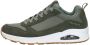 Skechers Uno Stacre Heren Sneakers Olijfgroen - Thumbnail 2