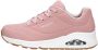 Skechers Uno Stand On Air Dames Sneakers Lichtroze - Thumbnail 3