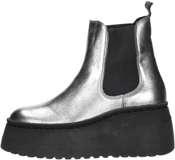 Steve Madden Pegasus Enkellaarsjes Plat zilver