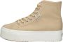 Superga 2708 Hi-Top Veterschoenen Hoog beige - Thumbnail 2