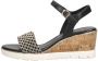 Tamaris Vegan Sleehak Sandalette met Geweven Bandje Black - Thumbnail 2